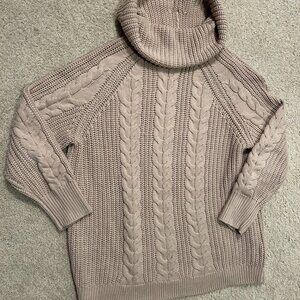 Haven Well Within Cable Knit Cowlneck Sweater